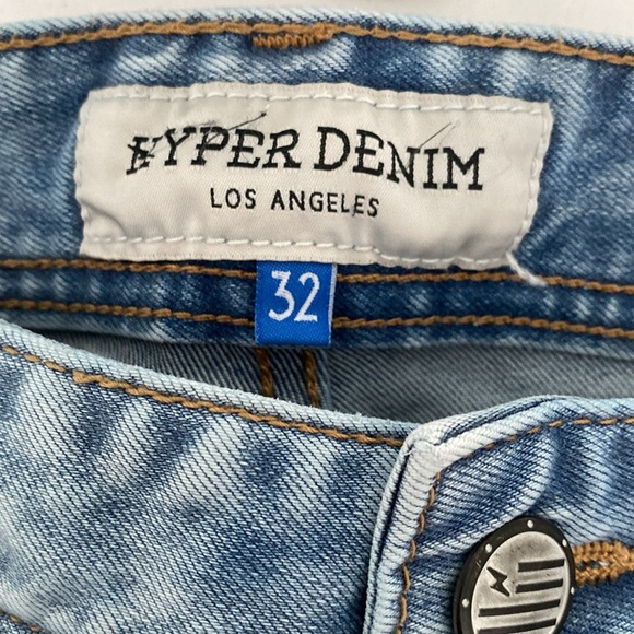 Hyper Denim Men’s blue distressed jeans - size 32 - Picture 9 of 11